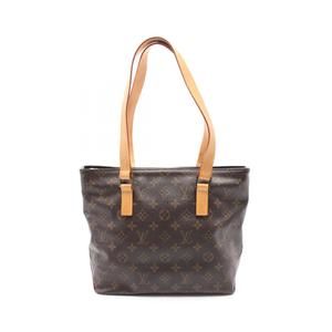 Louis Vuitton Cabas Piano Monogram Shoulder Bag Leather Brown